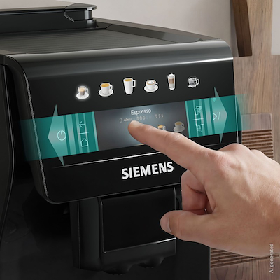 Siemens TP601E09 EQ600 iAroma fuldautomatisk kaffemaskine sort