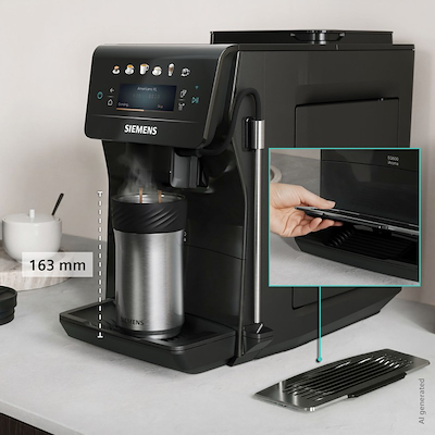 Siemens TP601E09 EQ600 iAroma fuldautomatisk kaffemaskine sort