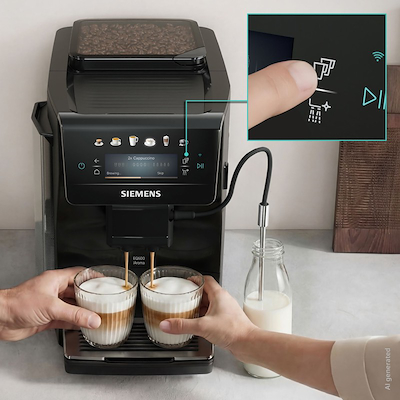 Siemens TP601E09 EQ600 iAroma fuldautomatisk kaffemaskine sort