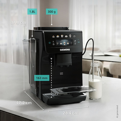 Siemens TP601E09 EQ600 iAroma fuldautomatisk kaffemaskine sort