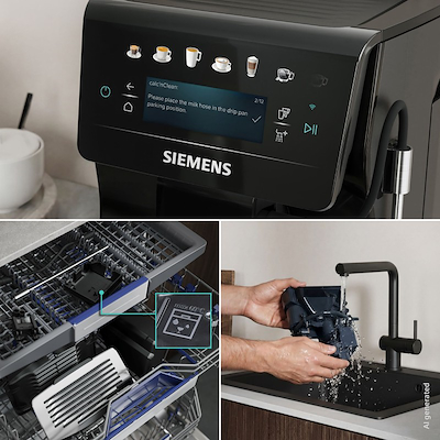 Siemens TP601E09 EQ600 iAroma fuldautomatisk kaffemaskine sort