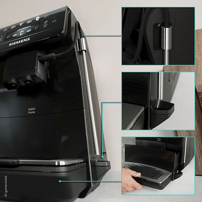 Siemens TP601E09 EQ600 iAroma fuldautomatisk kaffemaskine sort