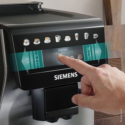 Siemens TP605EM3 EQ600 iAroma SS fuldautomatisk kaffemaskine stål