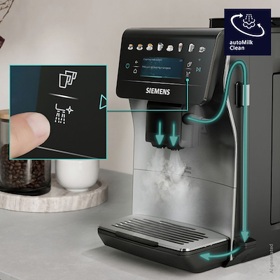 Siemens TP605EM3 EQ600 iAroma SS fuldautomatisk kaffemaskine stål