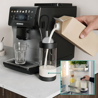 Siemens TP605EM3 EQ600 iAroma SS fuldautomatisk kaffemaskine stål