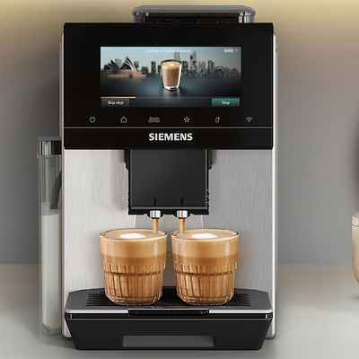 Siemens EQ900 TQ923E03 iAroma fuldautomatisk kaffemaskine rustfrit stål