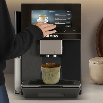 Siemens EQ900 Plus TQ925EZ5 fuldautomatisk kaffemaskine mørk rustfrit stål