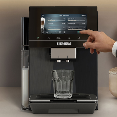 Siemens EQ900 Plus TQ925EZ5 fuldautomatisk kaffemaskine mørk rustfrit stål