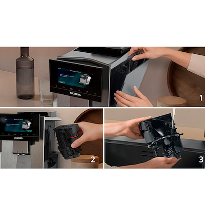 Siemens TQ927EZ3 EQ900 plus iAroma fuldautomatisk kaffemaskine med dualBean system