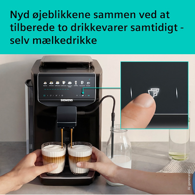 Siemens TP553E09 EQ500 iAroma fuldautomatisk kaffemaskine sort