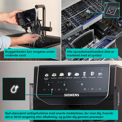 Siemens TP553E09 EQ500 iAroma fuldautomatisk kaffemaskine sort