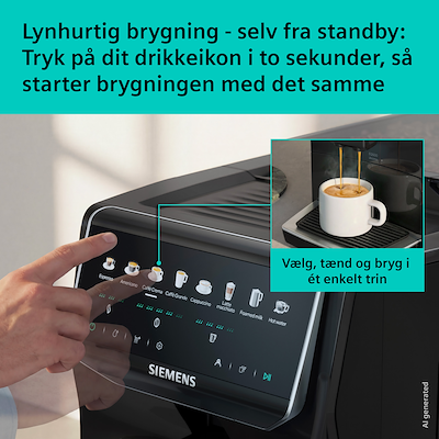 Siemens TP553E05 EQ500 iAroma fuldautomatisk kaffemaskine