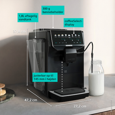 Siemens TP553E05 EQ500 iAroma fuldautomatisk kaffemaskine