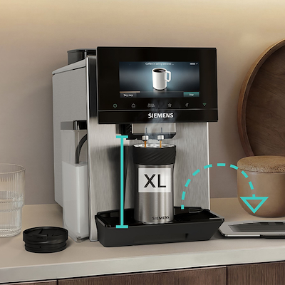 Siemens EQ900 TQ927E03 iAroma fuldautomatisk kaffemaskine rustfrit stål