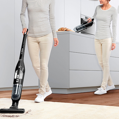 Bosch BBH32101 Flexxo serie 4 genopladelig stangstøvsuger 21,6 V sort