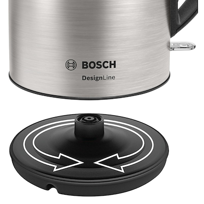 Bosch Designline TWK3P420 elkedel stål 1,7 liter