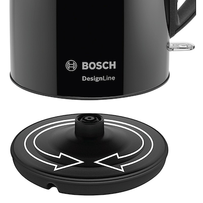 Bosch Designline TWK3P423 elkedel sort 1,7 liter