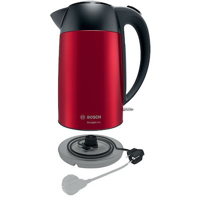 Bosch Designline TWK3P424 elkedel rød 1,7 liter