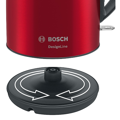 Bosch Designline TWK3P424 elkedel rød 1,7 liter