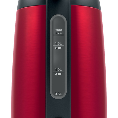 Bosch Designline TWK3P424 elkedel rød 1,7 liter