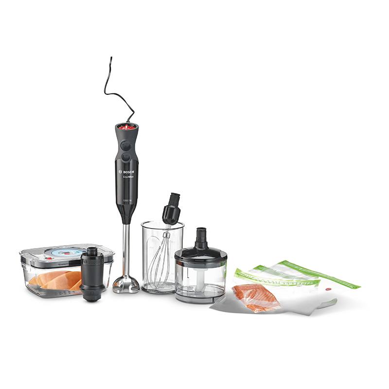 Bosch stavblender med tilbehør og vakuumfunktion MS6CB61V5