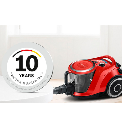 Bosch Serie 6 BGS41PET1 poseløs støvsuger ProAnimal 2,4 liter rød