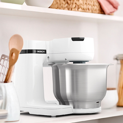 Bosch MUMS2EW40 røremaskine hvid 3,8 liter 700 watt inkl. tilbehør
