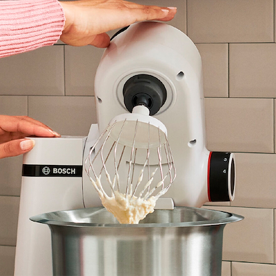 Bosch MUMS2EW40 røremaskine hvid 3,8 liter 700 watt inkl. tilbehør