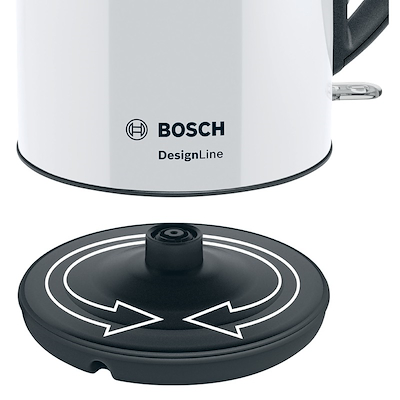 Bosch DesignLine MC812W501 elkedel hvid 1,7 liter 2400 Watt