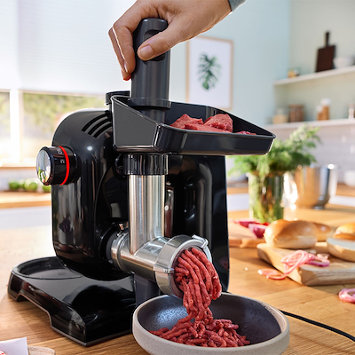 Bosch MUM5XC4E serie 4 køkkenmaskine med vægt sort/sølv 1000 watt