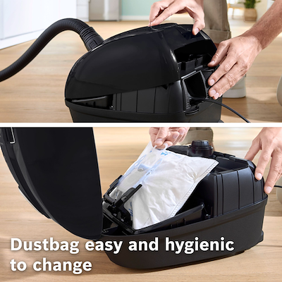 Bosch BGB38BA1 serie 4 støvsuger sort 79dB 600 watt