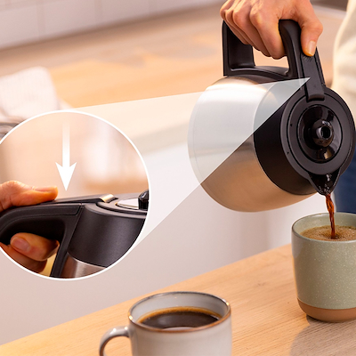 Bosch MyMoment kaffemaskine TKA5M253 med termokande sort 1000 watt