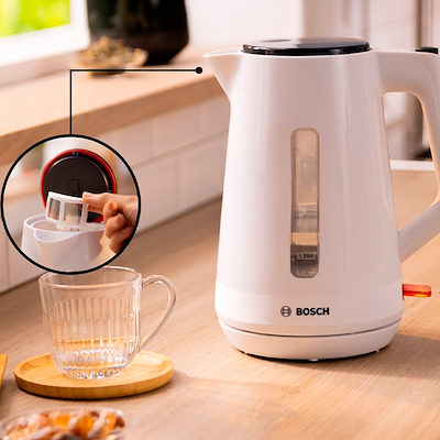 Bosch MyMoment TWK1M121 elkedel hvid 1,7 liter