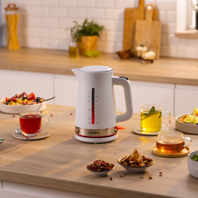 Bosch MyMoment TWK4M221 elkedel hvid & stål 1,7 liter