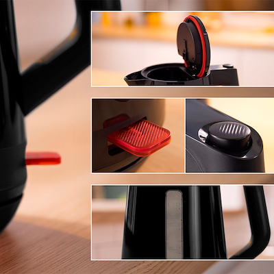 Bosch MyMoment TWK1M123 elkedel sort 1,7 liter