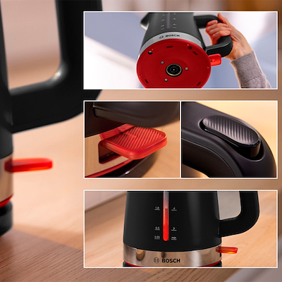 Bosch MyMoment TWK4M223 elkedel sort & stål 1,7 liter