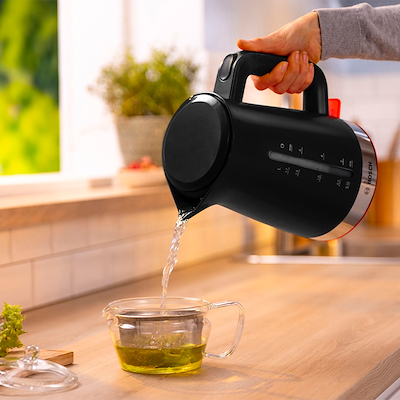 Bosch MyMoment TWK4M223 elkedel sort & stål 1,7 liter