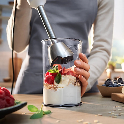 Bosch MSM4W210 Ergomaster stavblender hvid 600 watt