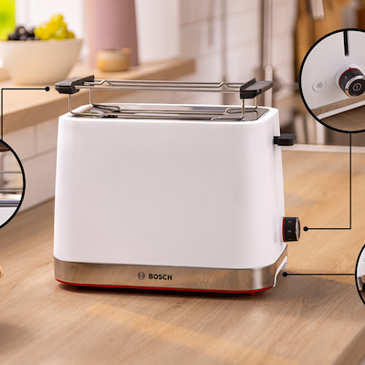 Bosch TAT4M221 MyMoment brødrister hvid 950 Watt