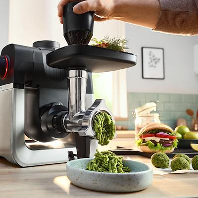 Bosch MUMS6ZS34 køkkenmaskine med vægt sort/stål 1600 watt