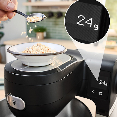 Bosch MUMS6ZS34 køkkenmaskine med vægt sort/stål 1600 watt