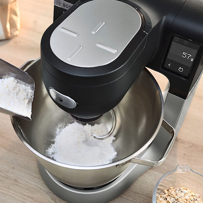 Bosch MUMS6ZS34 køkkenmaskine med vægt sort/stål 1600 watt