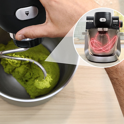 Bosch MUMS6ZS34 køkkenmaskine med vægt sort/stål 1600 watt