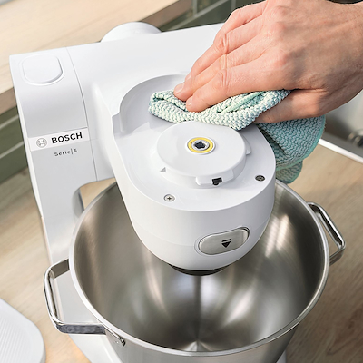 Bosch MUMS6EW18 Serie 6 køkkenmaskine hvid/stål 1600 watt