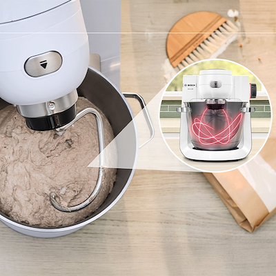 Bosch MUMS6EW18 Serie 6 køkkenmaskine hvid/stål 1600 watt