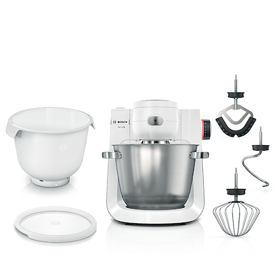 Bosch MUMS6EW18 Serie 6 køkkenmaskine hvid/stål 1600 watt