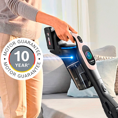 Bosch BBS1041RBA Unlimited genopladelig stangstøvsuger pudderose