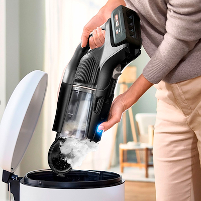 Bosch BBS1041RBA Unlimited genopladelig stangstøvsuger pudderose