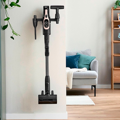 Bosch BBS1041RBA Unlimited genopladelig stangstøvsuger pudderose