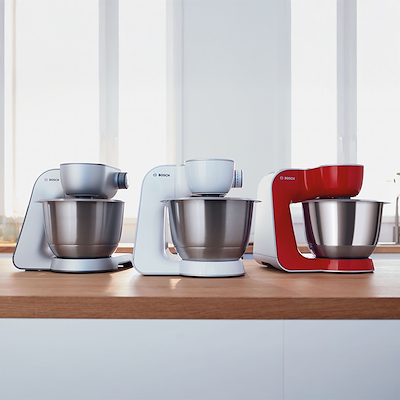 Bosch MUM58359 serie 4 køkkenmaskine med vægt sølv 1000 watt